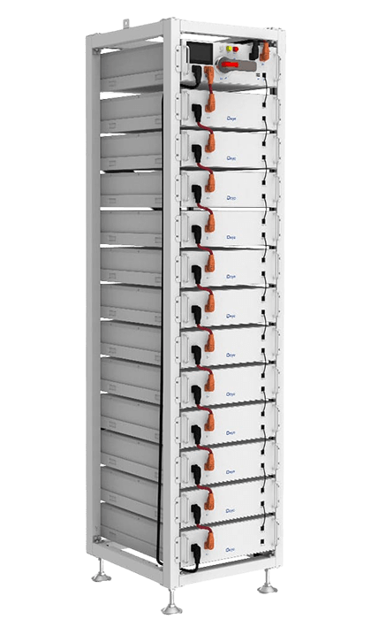 Deye BOS-G Hochvolt-Speicher mit je 5,12kWh Batteriekapazität pro Modul. Max 60kWh in einem Rack