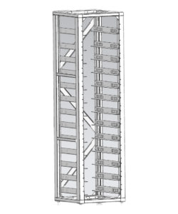 Deye Rack für 12 BOS-GM5.1 Batterien HV