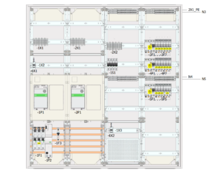 Eaton eHZ Zählerschrank MK8 Westnetz, 2 Zählerplätze, 400V/3