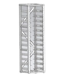 Deye Rack für 12 BOS-GM5.1 & Pro Batterien HV 3U-HRack