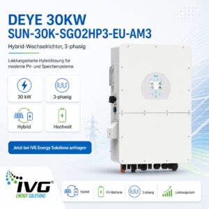 DEYE 30kW Hybridwechselrichter 3Phasig SUN-30K-SG02HP3-EU-A