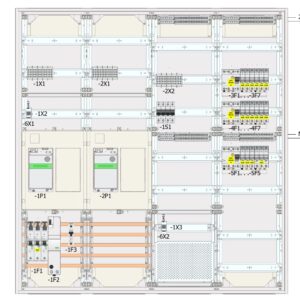 Eaton eHZ Zählerschrank MK8 Westnetz, 2 Zählerplätze, 400V/3