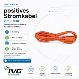 E-Box 48100R positives Stromkabel 2m - M10